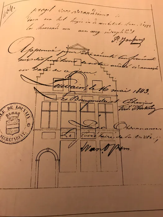 Bouwplan van De Warande, 1843